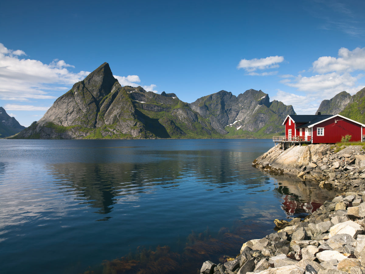 Fishing huts Wall Mural