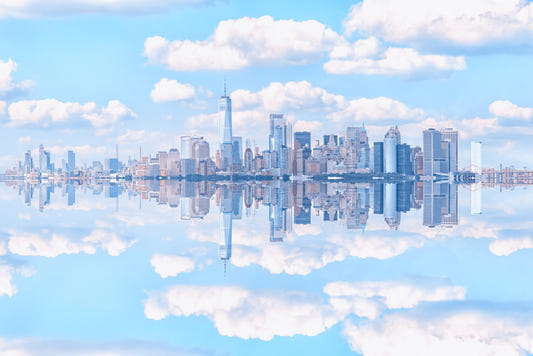 Skyline Reflection Wall Mural