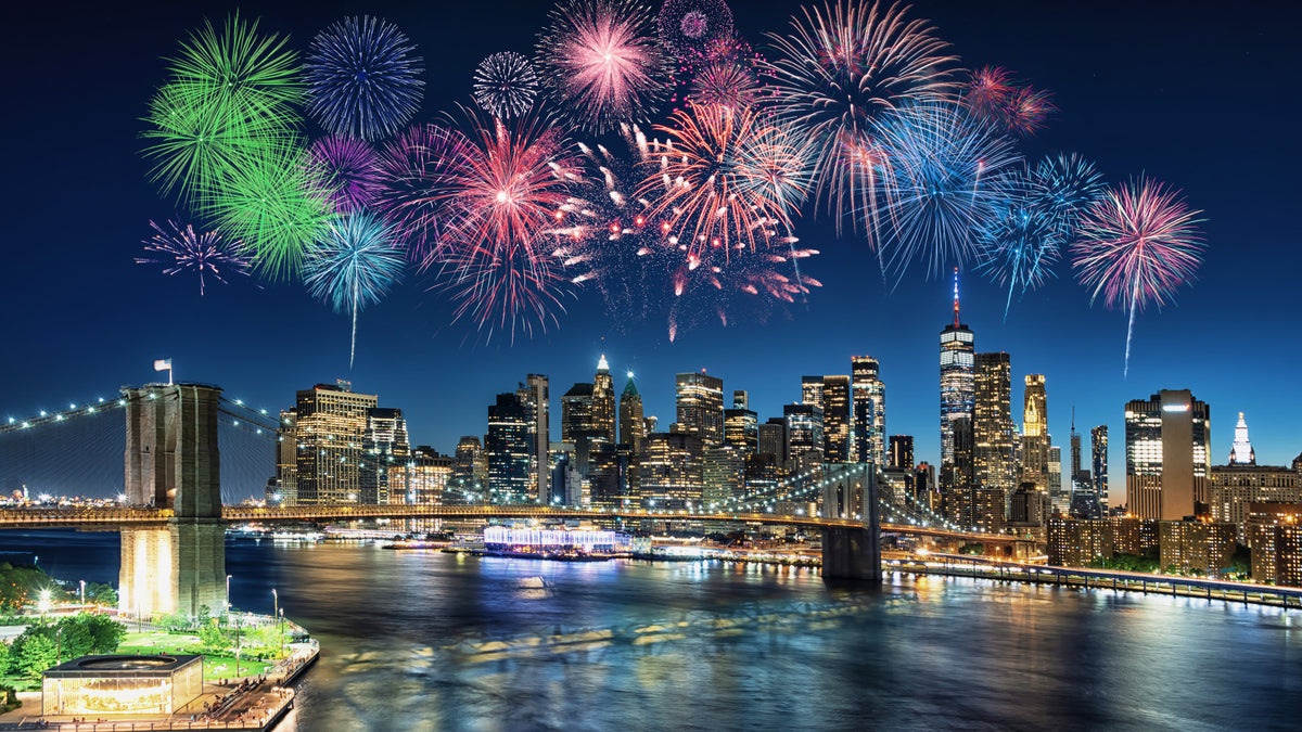 Urban Fireworks Wall Mural