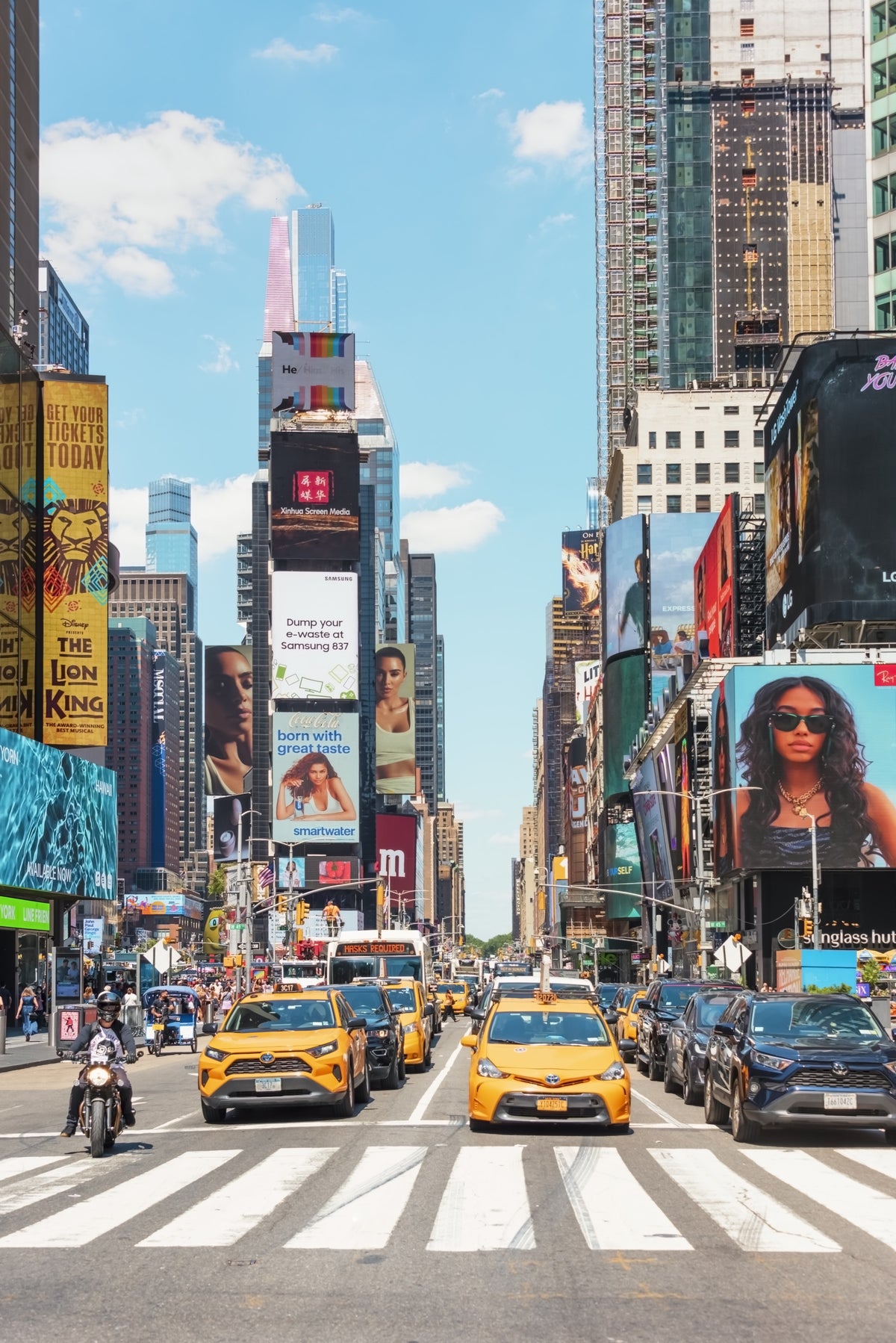 Times Square Buzz Wall Mural
