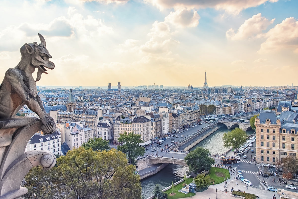 Parisian Guardian Wall Mural in your room — zoomed