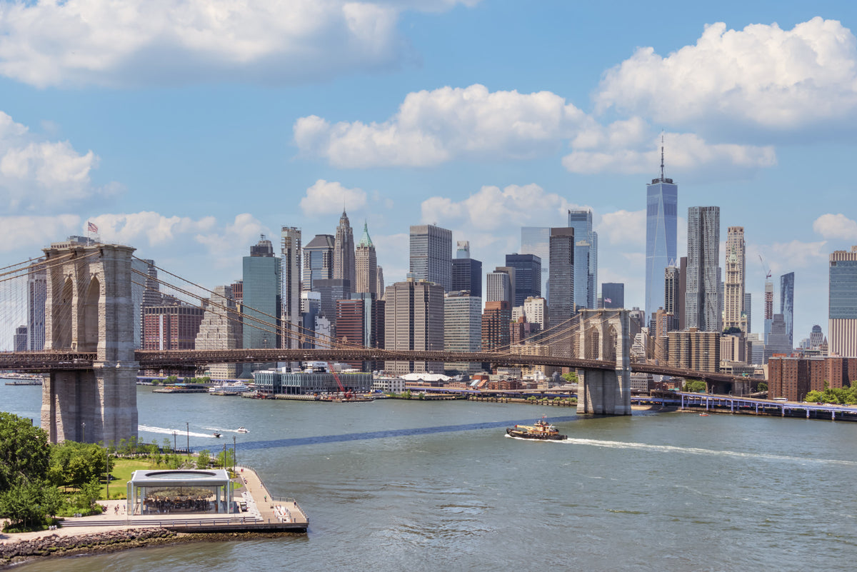 NYC Bridge Vista Wall Mural