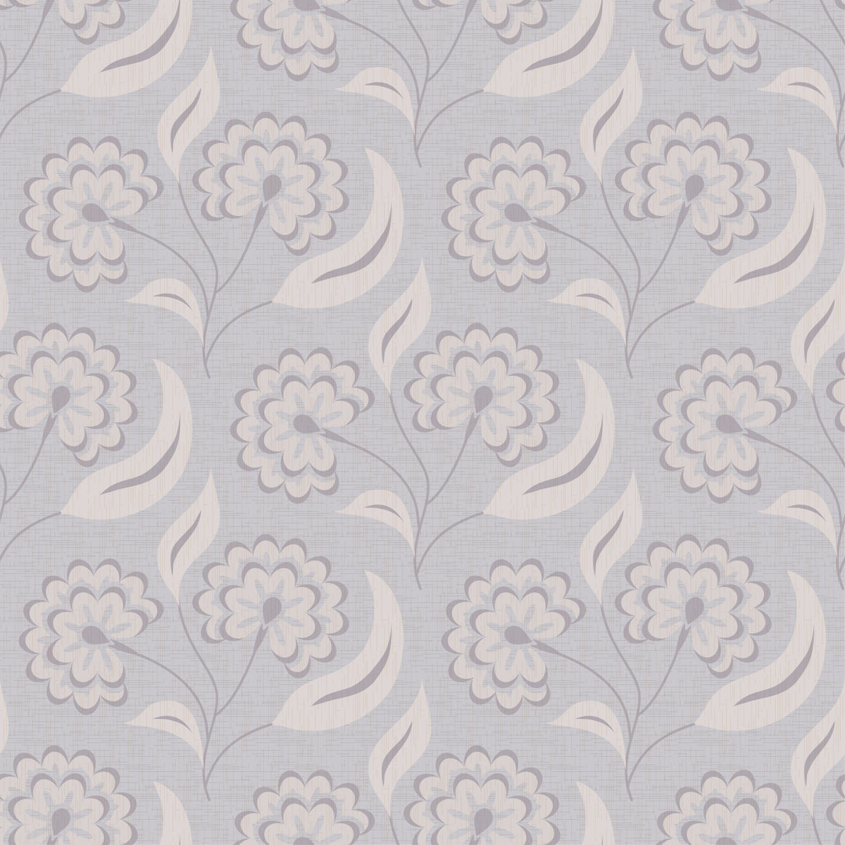 Serene Floral beige Wallpaper⁠