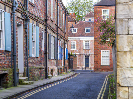 English Town Lane Wall Mural