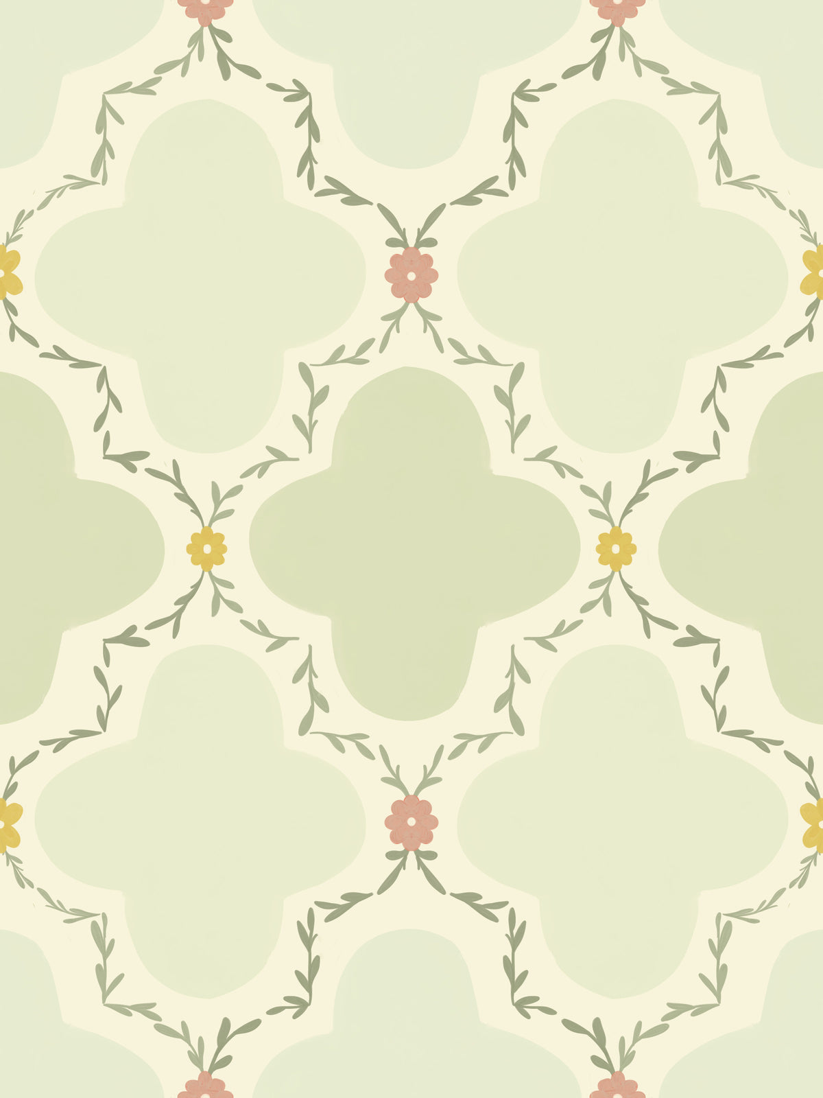 Garden Trellis Wallpaper⁠