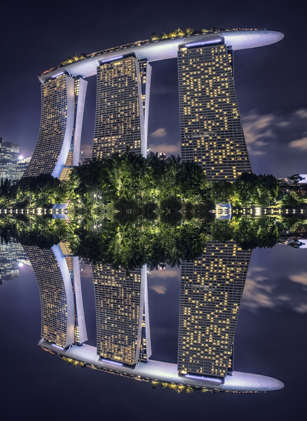 Singaore Reflection Wall Mural