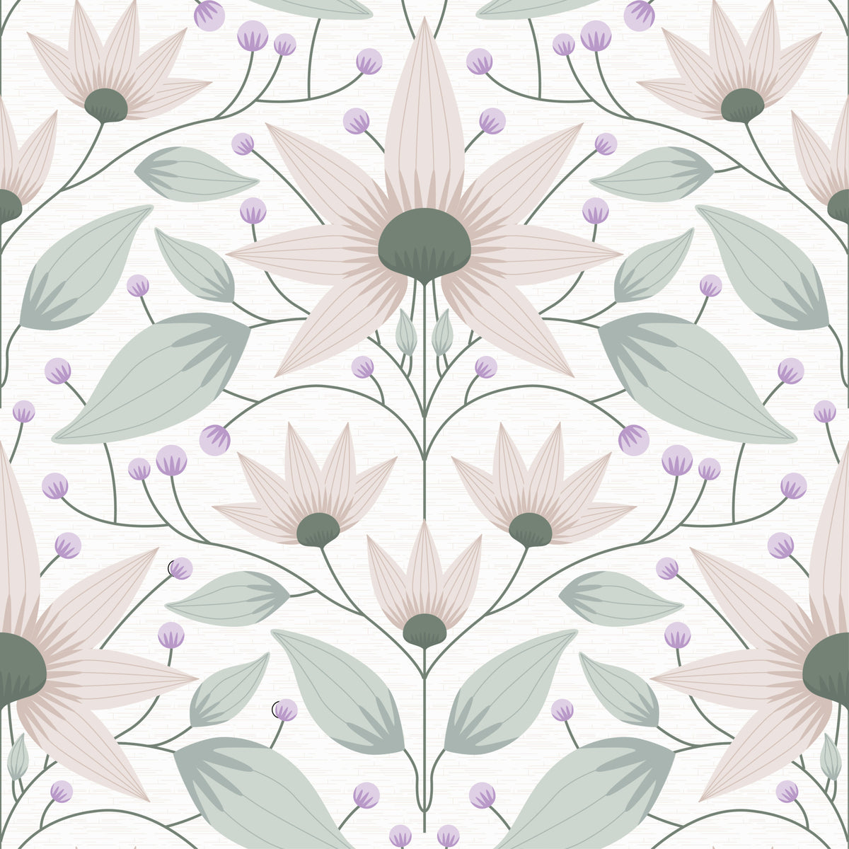 Bloom Symmetry boho Wallpaper⁠