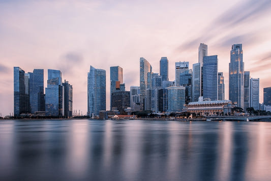 Skyscrapers at Twilight Wall Mural