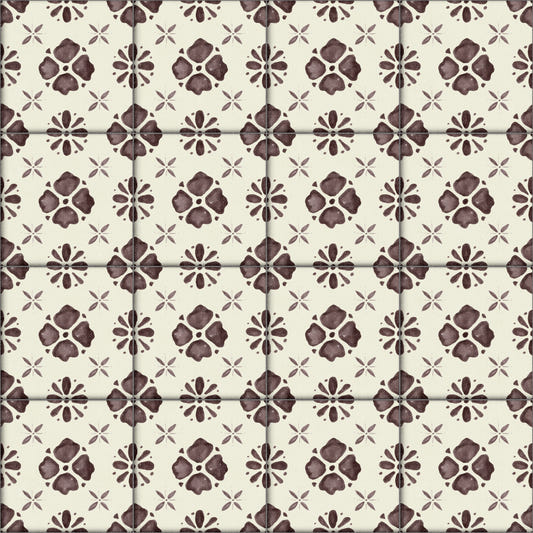 Farmhouse Classic Backsplash Choco Wallpaper⁠