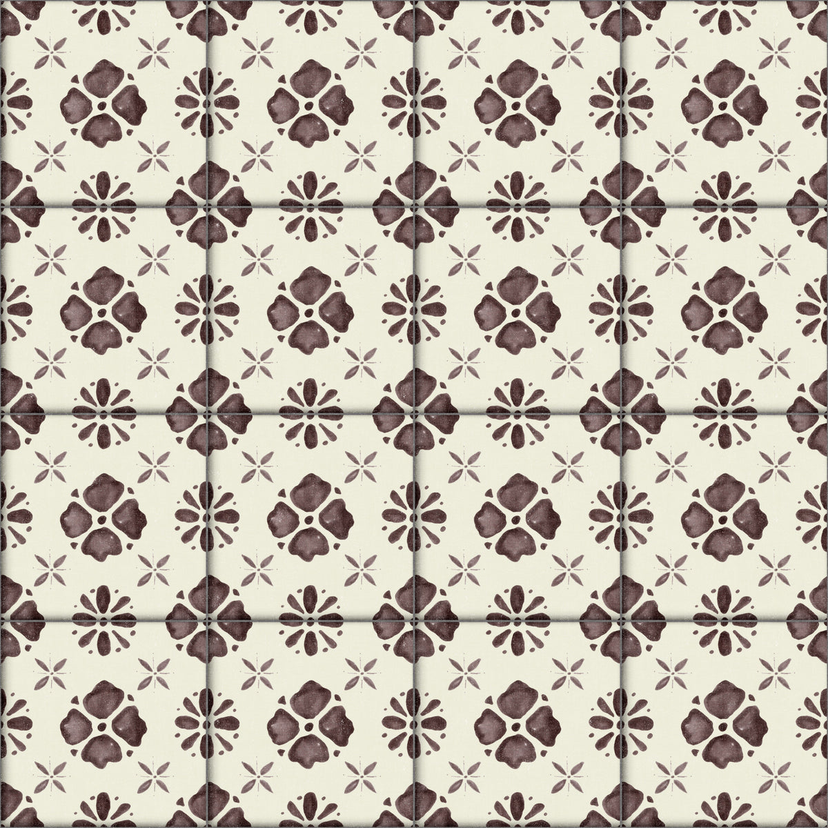 Farmhouse Classic Backsplash Choco Wallpaper⁠