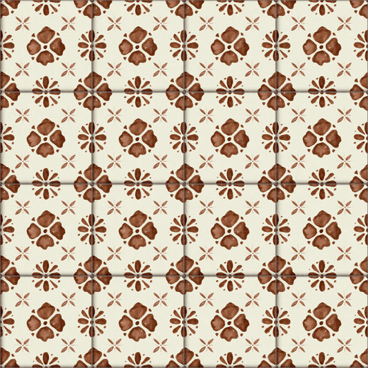 Farmhouse Classic Backsplash Clay Wallpaper⁠