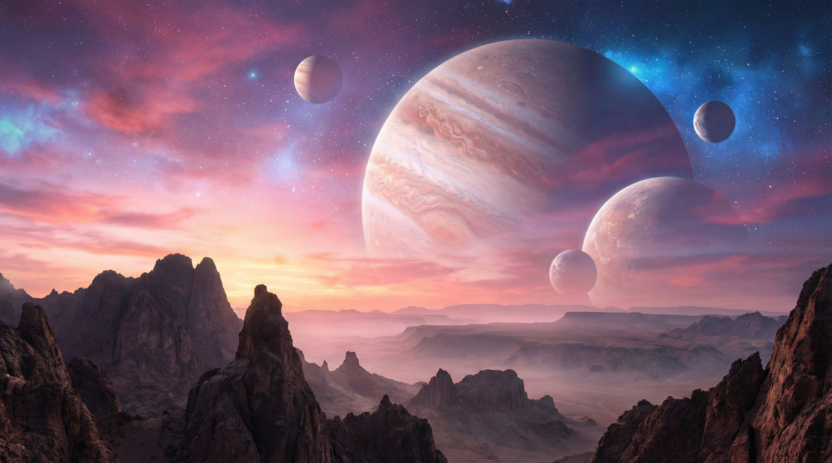Cosmic Canyon Wall Mural in your room — zoomed
