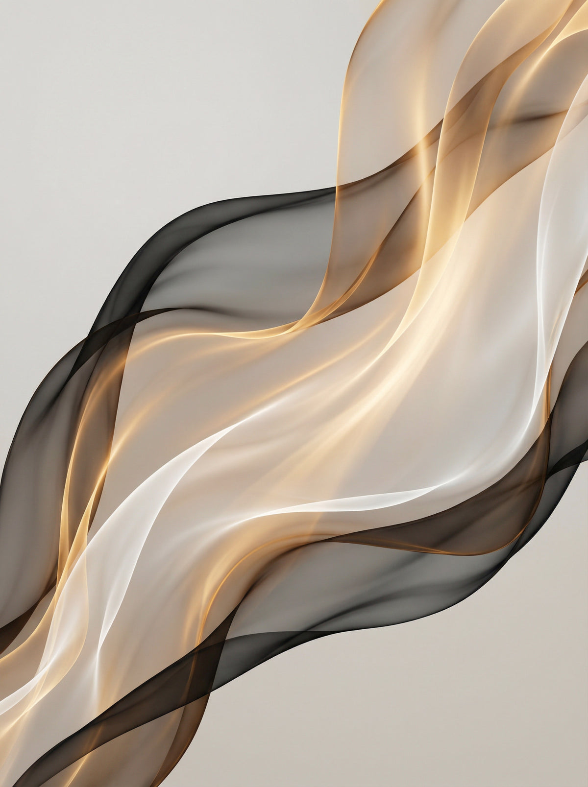Ethereal Flow Wall Mural in your room — zoomed