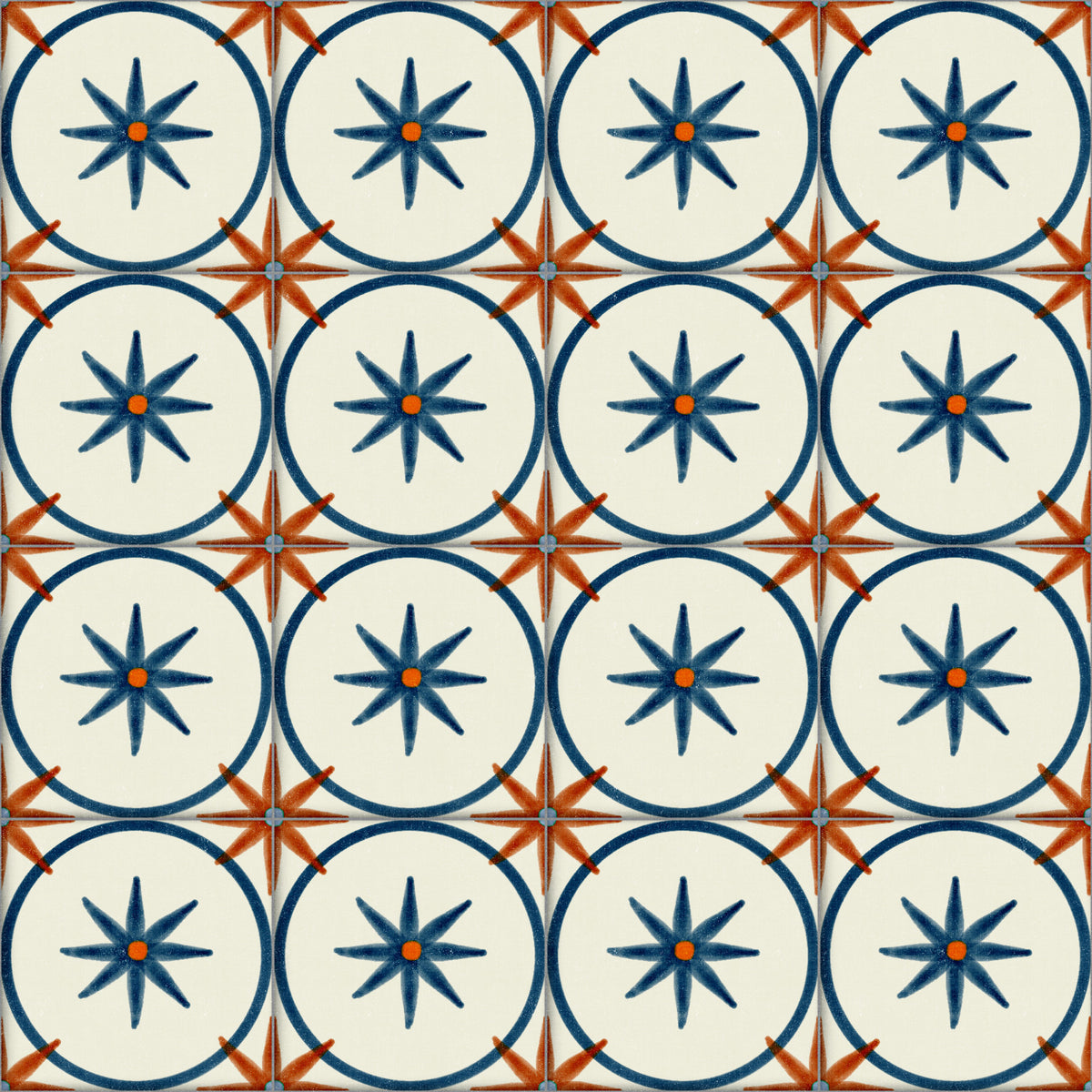 Farmhouse Timeless Backsplash Blue Wallpaper⁠
