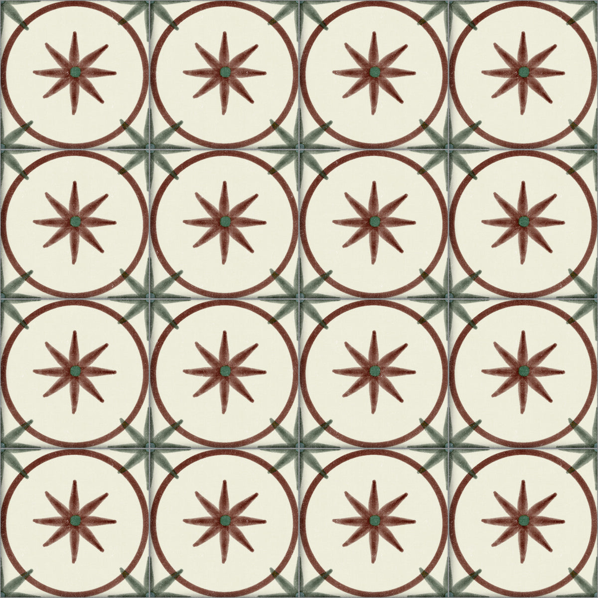 Farmhouse Timeless Backsplash Clay Wallpaper⁠