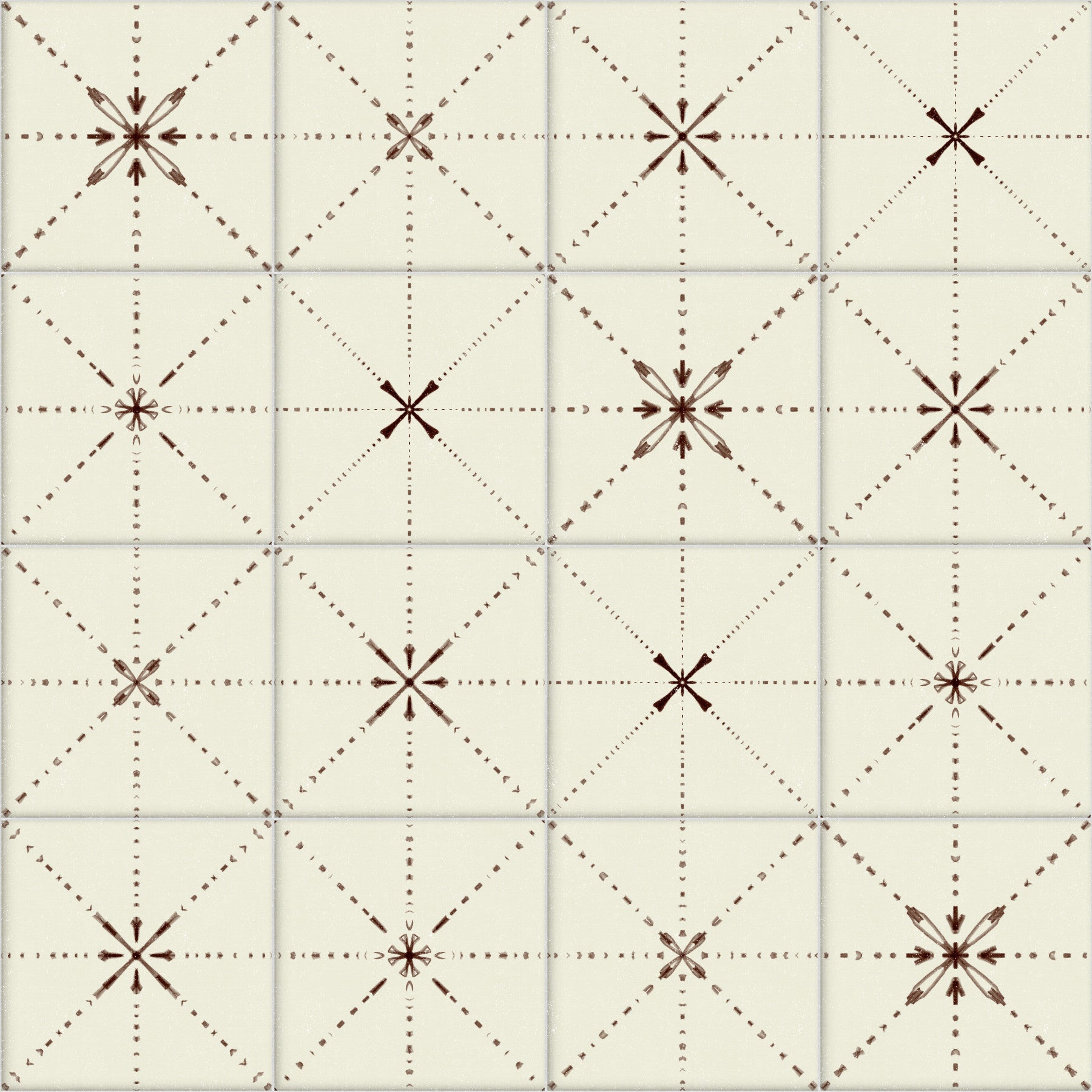 Farmhouse Delicate Backsplash Choco Wallpaper⁠