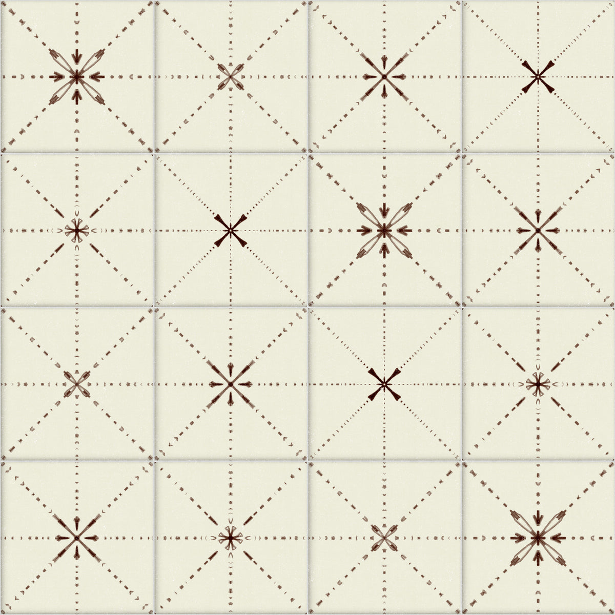 Farmhouse Delicate Backsplash Choco Wallpaper⁠ in your room — zoomed