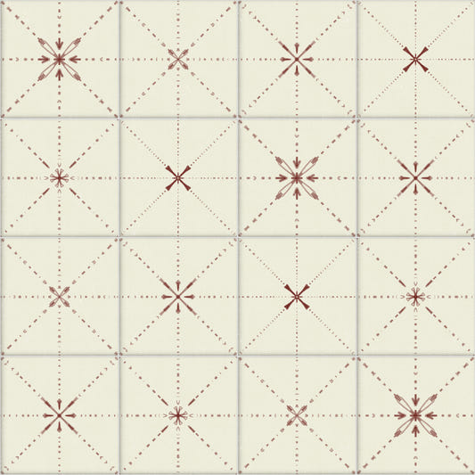 Farmhouse Delicate Backsplash Clay Wallpaper⁠