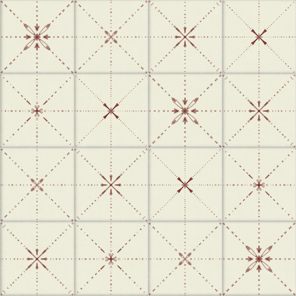 Farmhouse Delicate Backsplash Clay Wallpaper⁠
