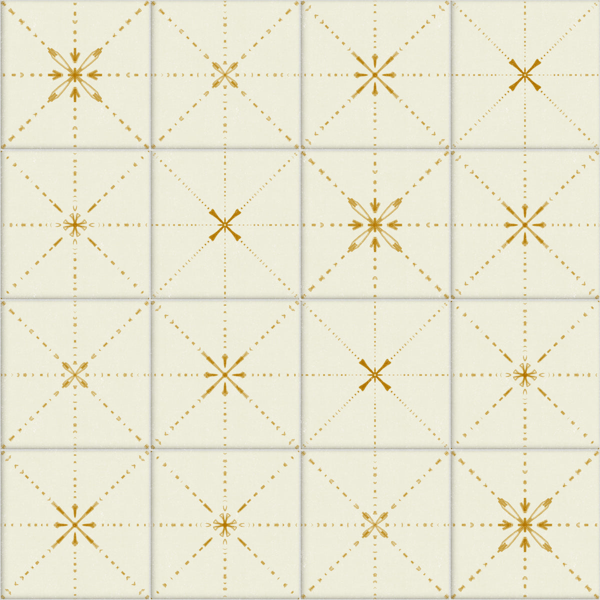Farmhouse Delicate Backsplash Gold Wallpaper⁠ in your room — zoomed