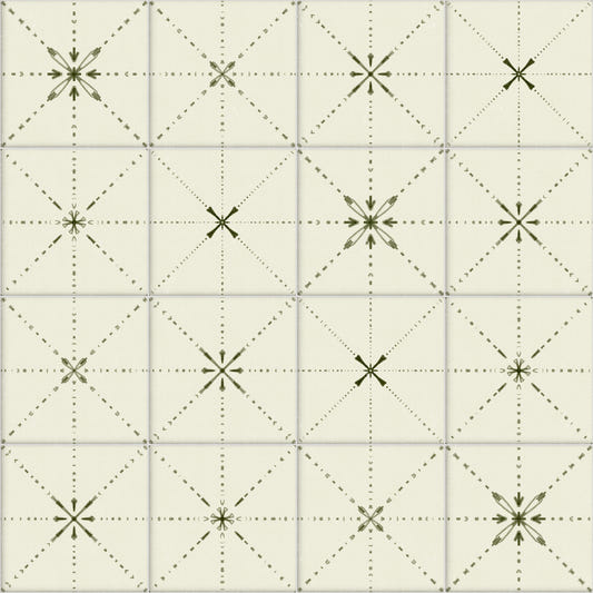 Farmhouse Delicate Backsplash Olive Wallpaper⁠