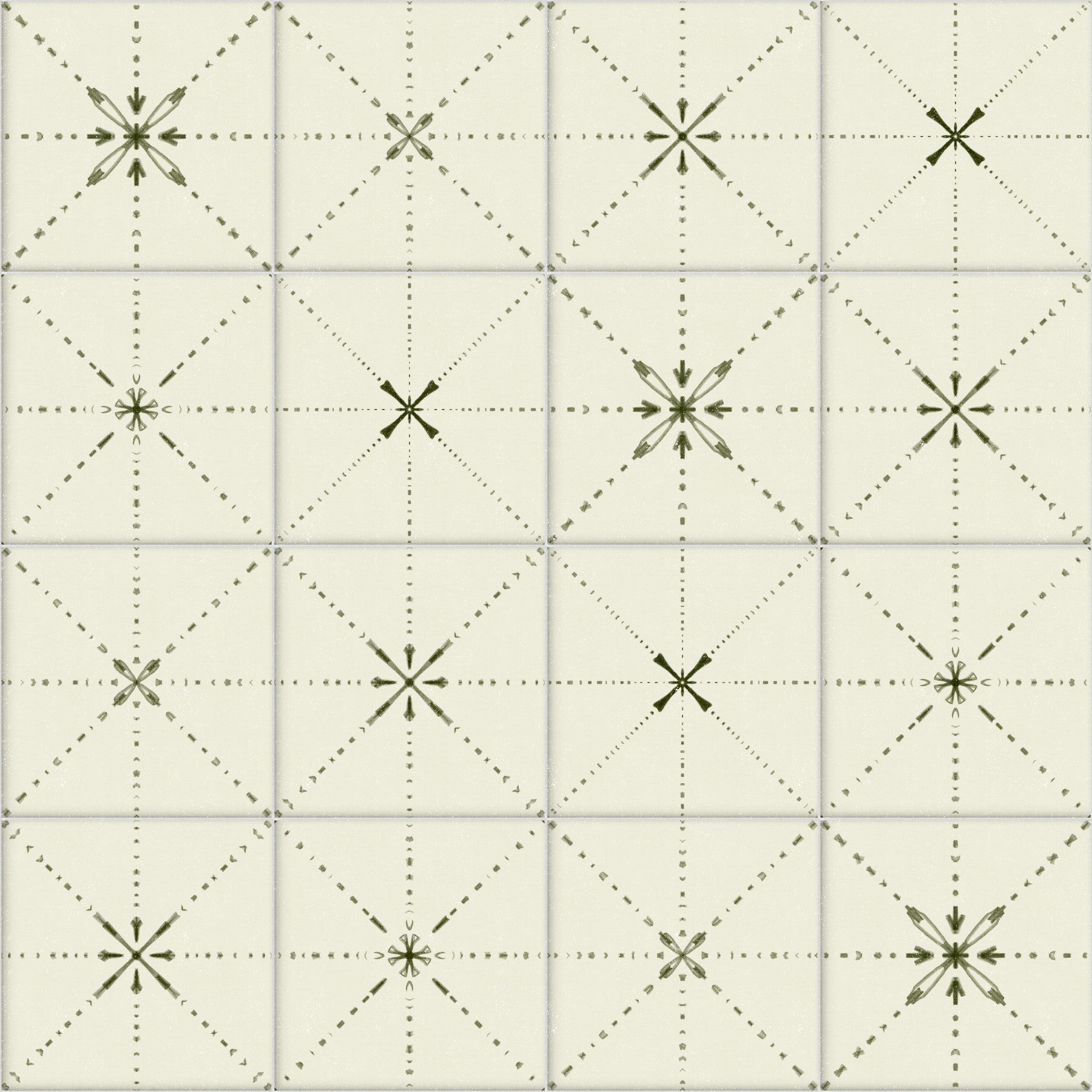 Farmhouse Delicate Backsplash Olive Wallpaper⁠