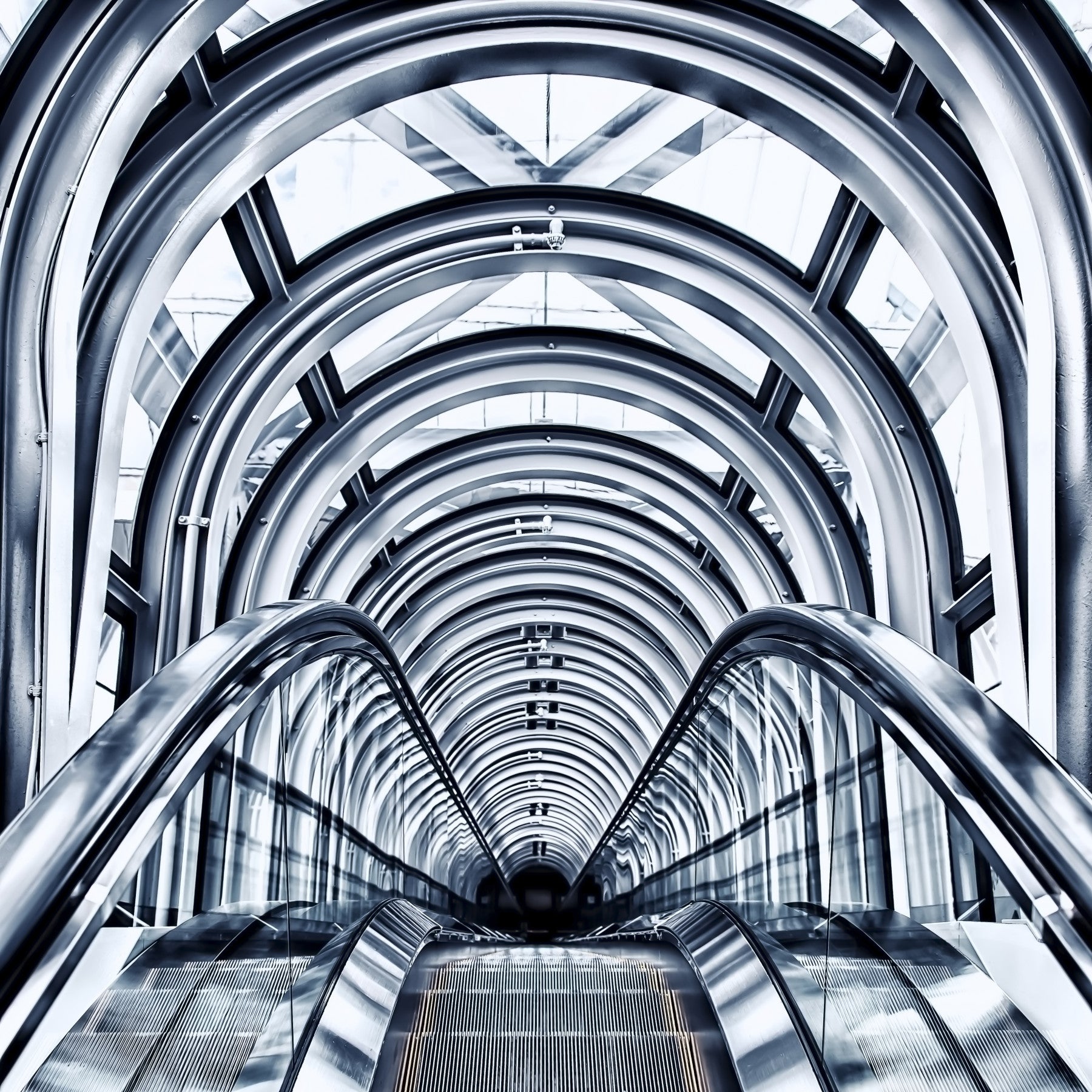 Escalator Arches Wall Mural