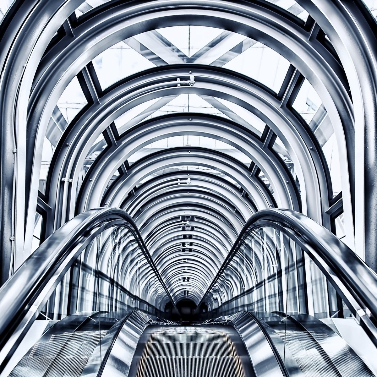 Escalator Arches Wall Mural in your room — zoomed