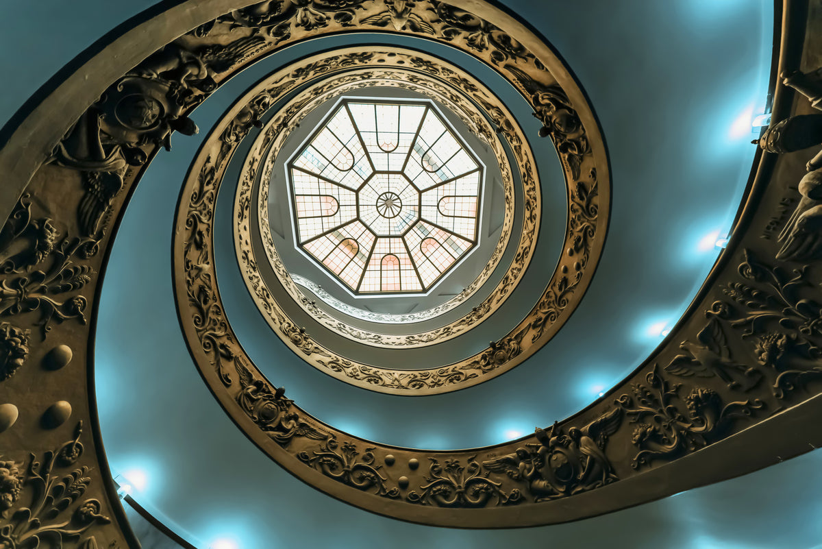 Spiraling Grandeur Wall Mural in your room — zoomed