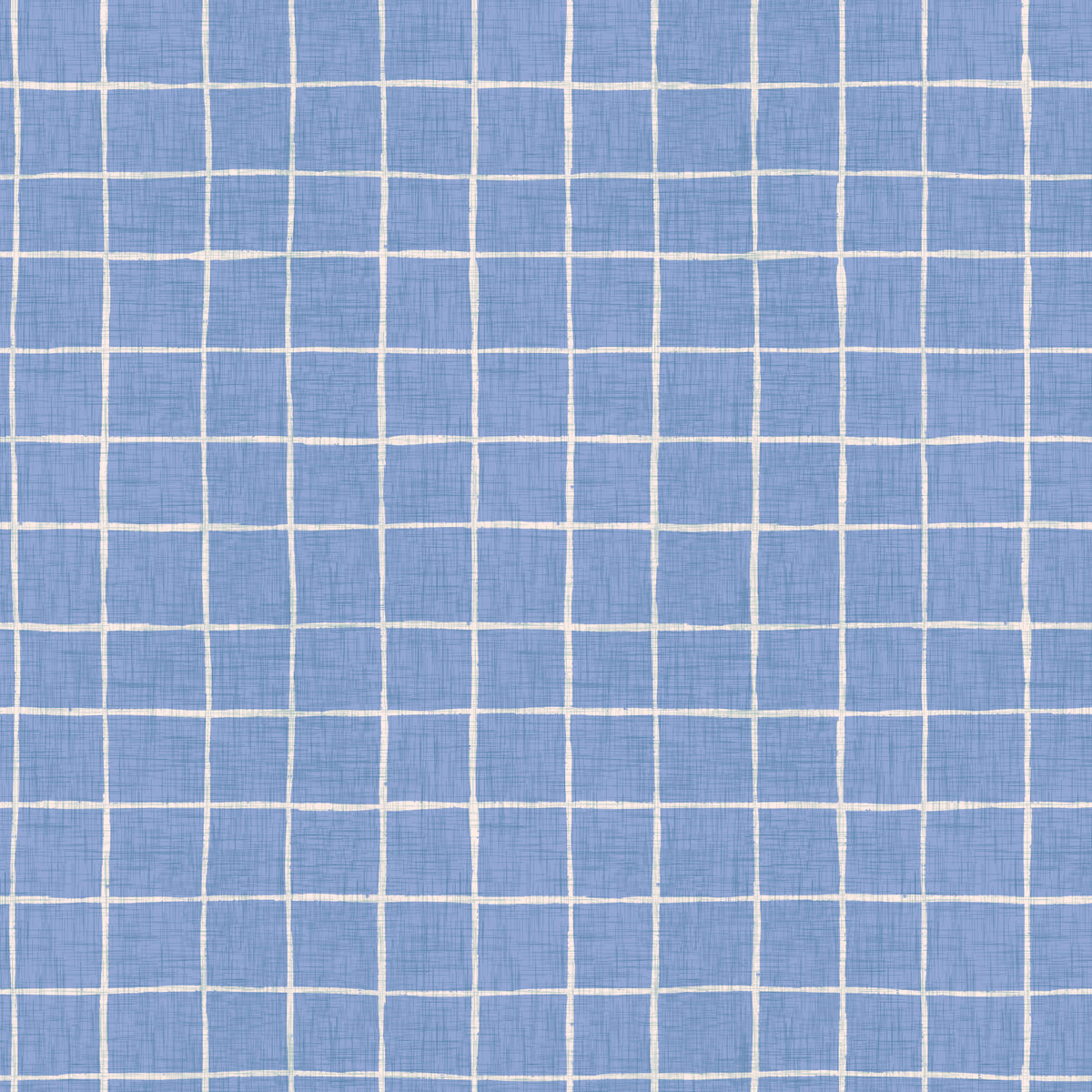 Blue Linen Check Wallpaper⁠