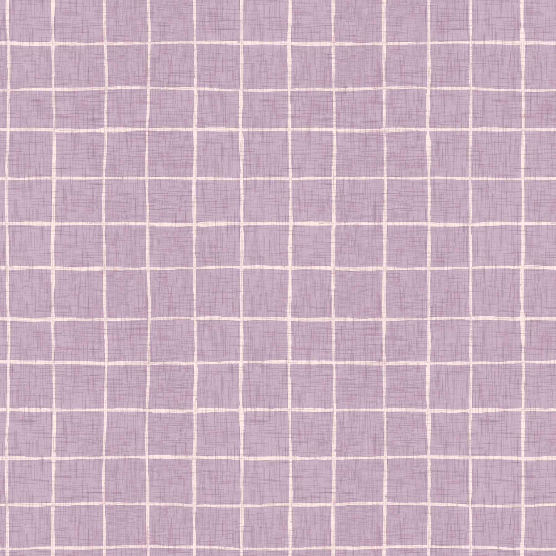 Lavender Linen Grid Wallpaper⁠
