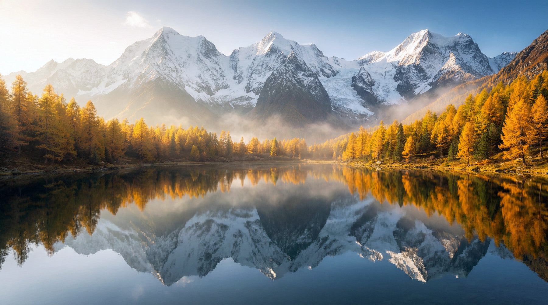 Mirror Mountain Vista Wall Mural