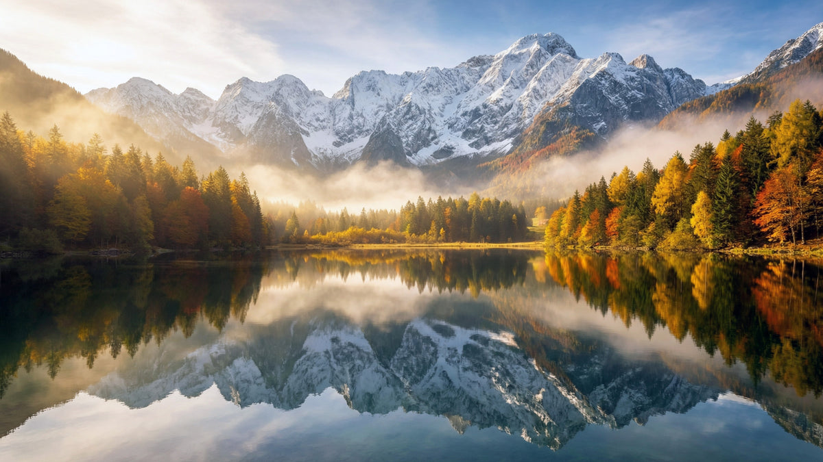 Serene Vista Wall Mural in your room — zoomed
