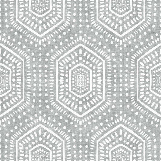 Boho Painted Grunge Grey Clouds Wallpaper⁠