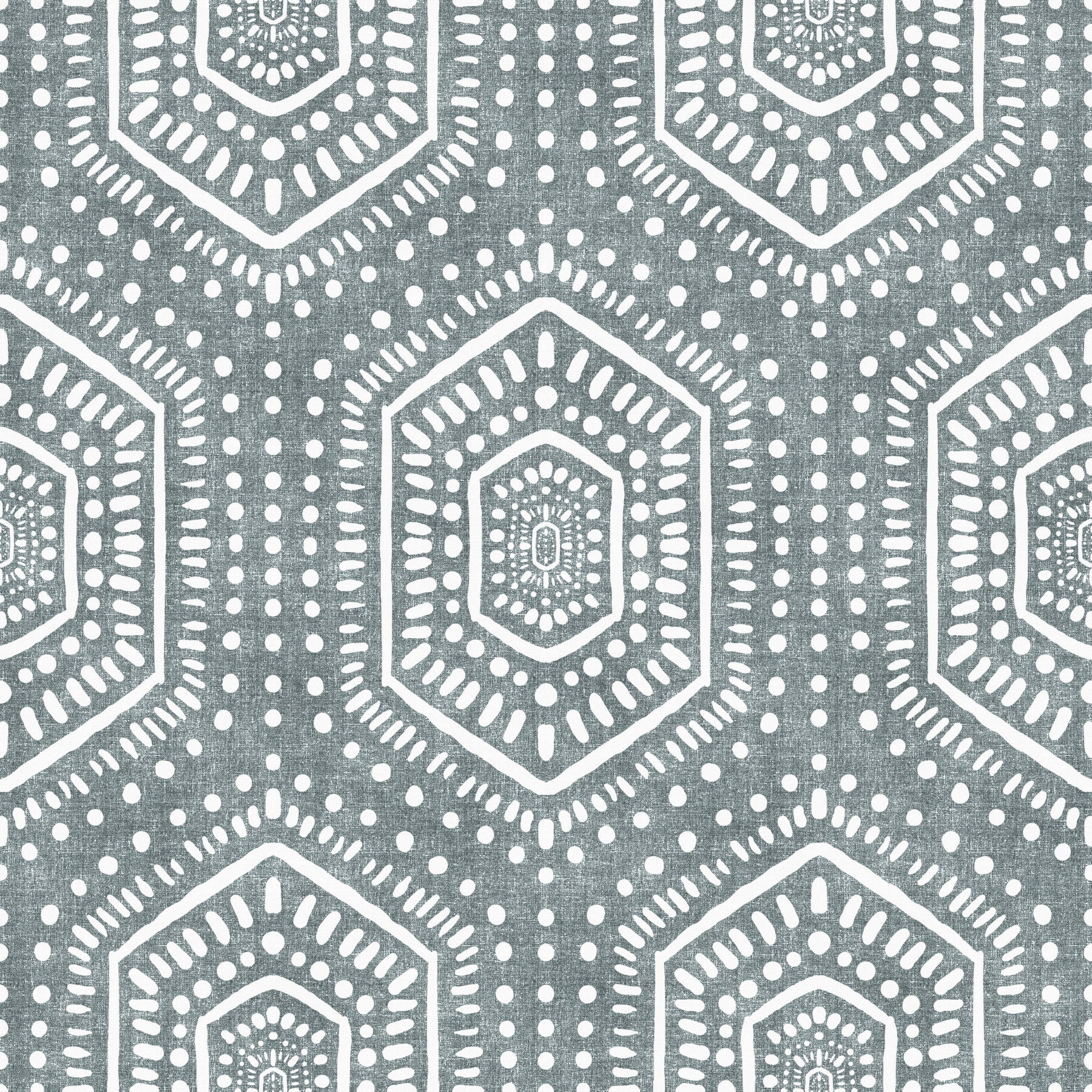Boho Painted Grunge Calming Blue Wallpaper⁠