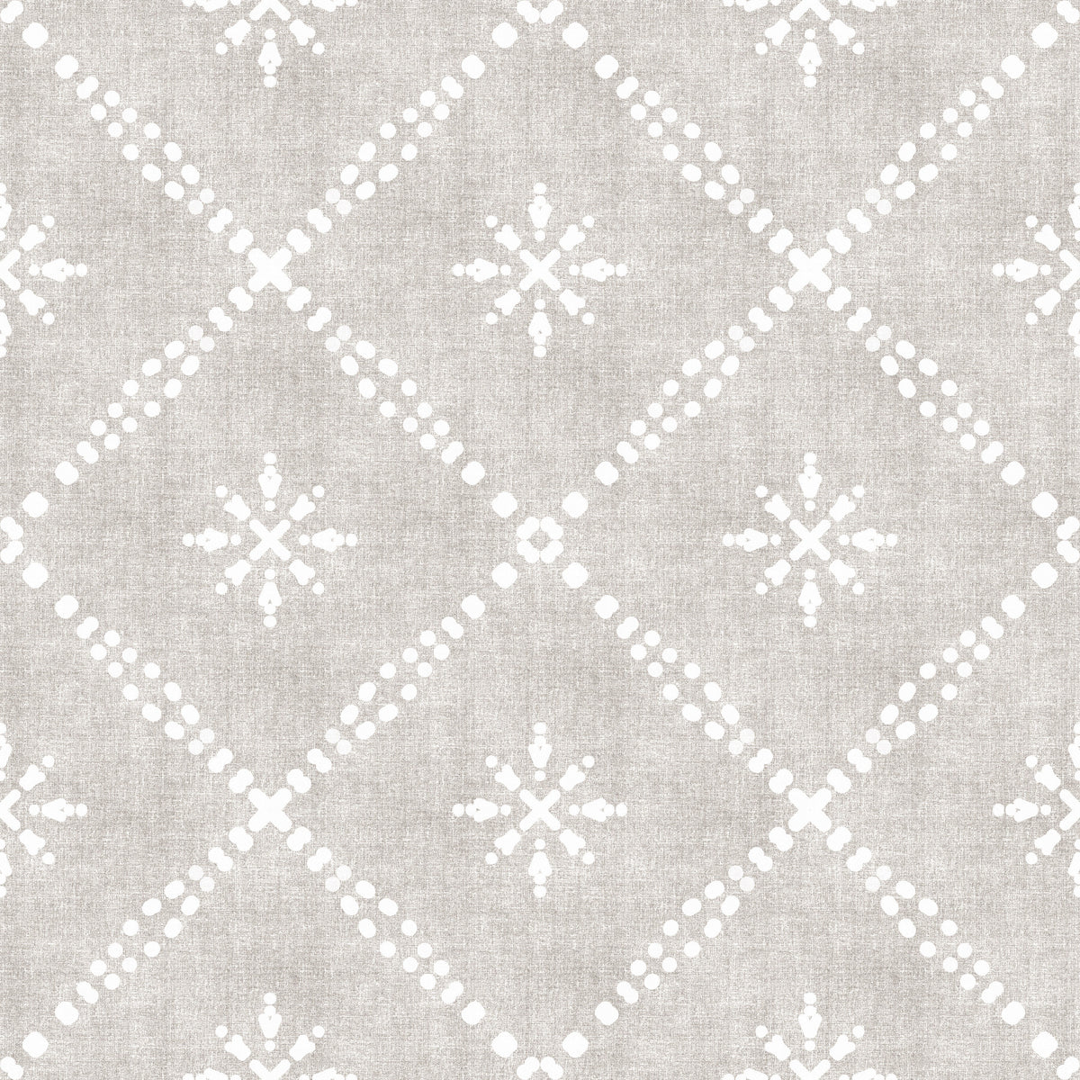 Boho Dotted Lattice Grunge Neutral Wallpaper⁠ in your room — zoomed