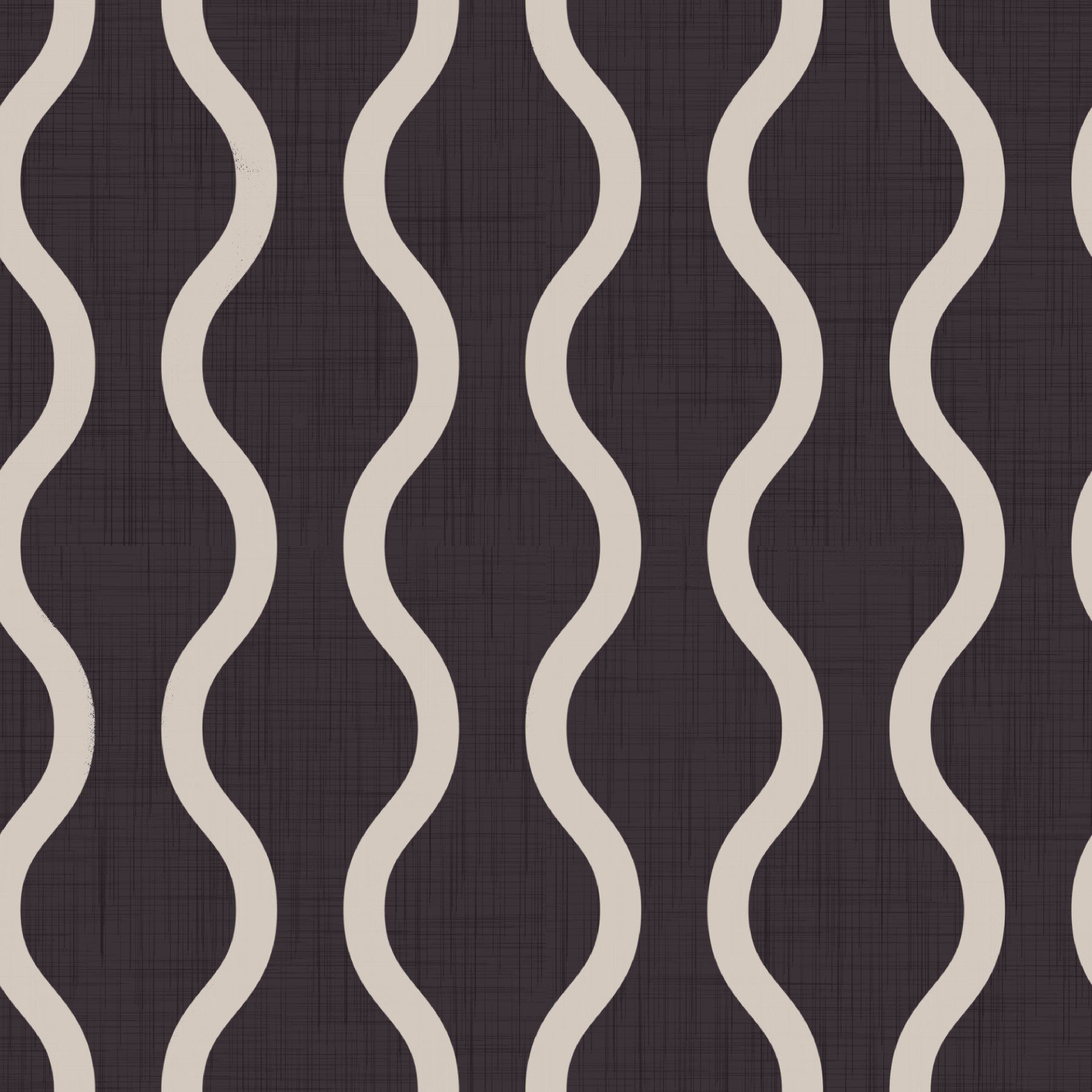 Cozy Scandi Folk Charcoal Warm Linen - Craft Stripe Wallpaper⁠