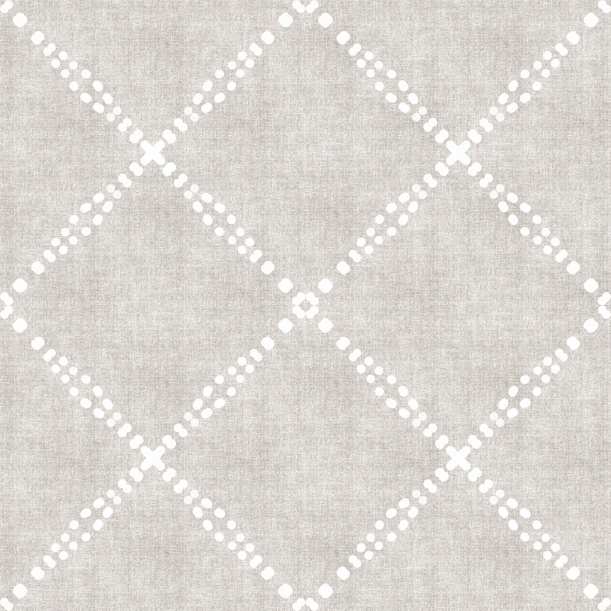 Boho Dotted Trellis Grunge Neutral Wallpaper⁠ in your room — zoomed