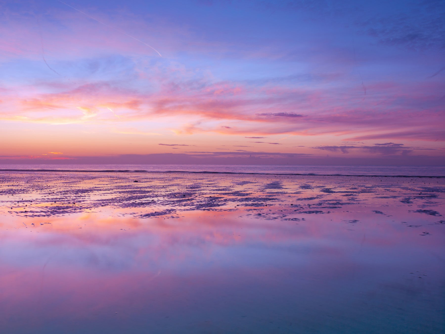 Sunrise at beach Wall Mural