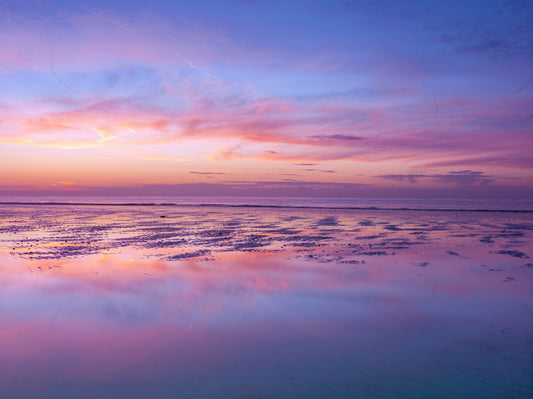 Sunrise at beach Wall Mural