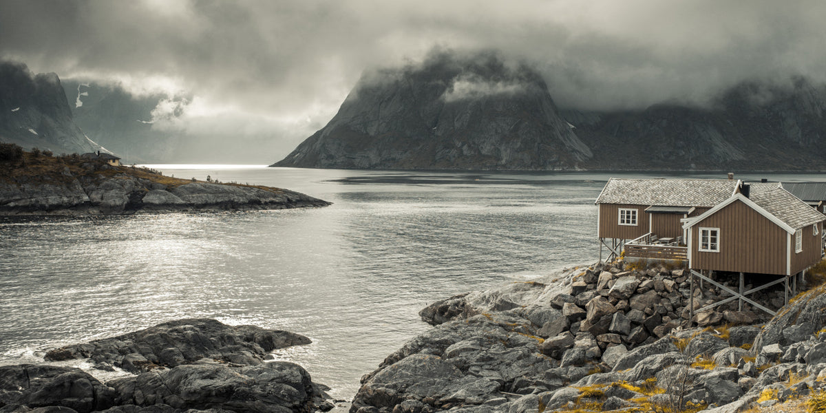 Nordic Coastal Retreat Wall Mural