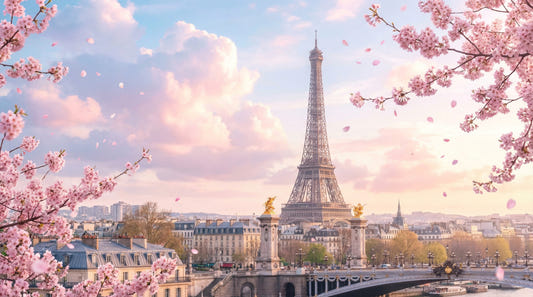 Parisian Sakura Wall Mural