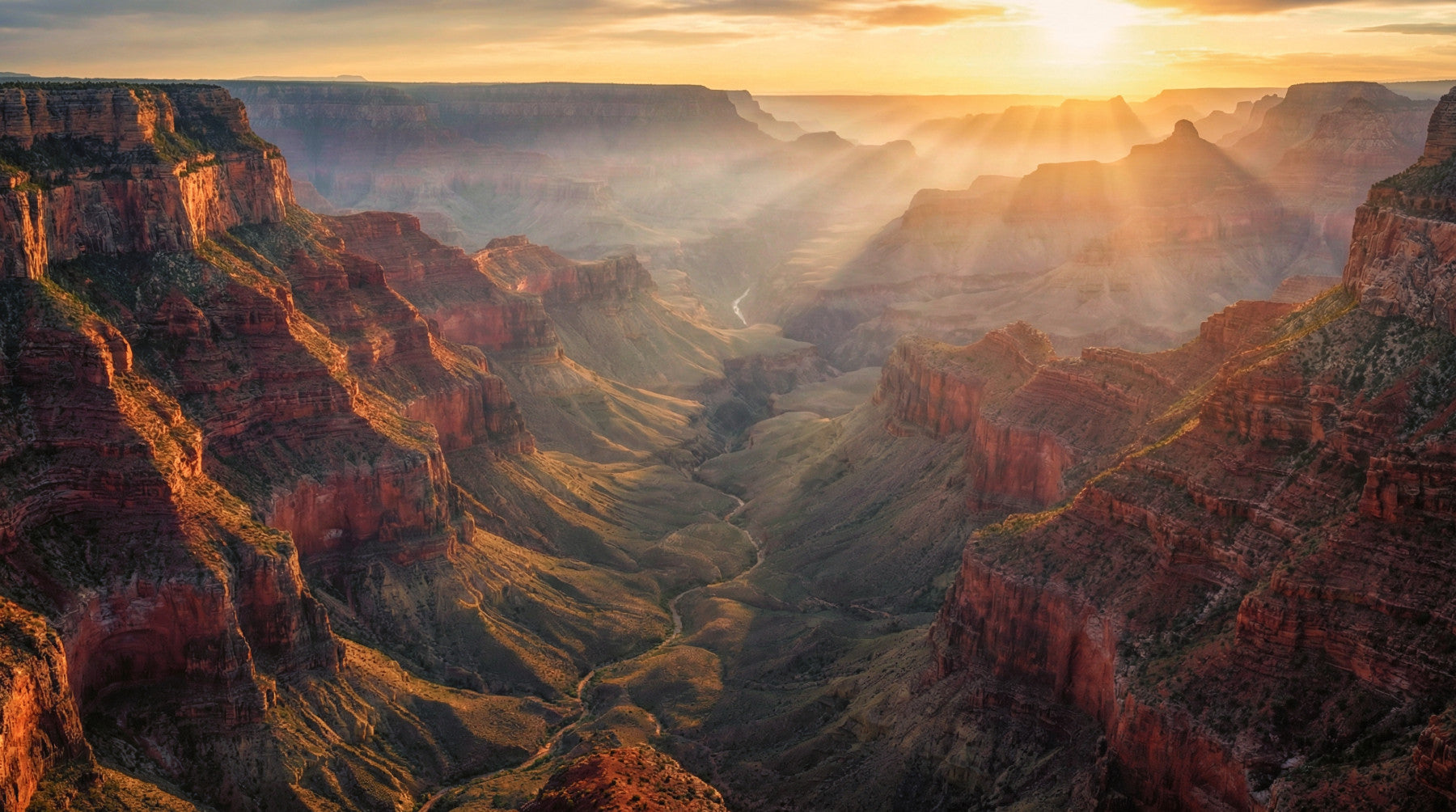 Canyon Sunrise Majesty Wall Mural