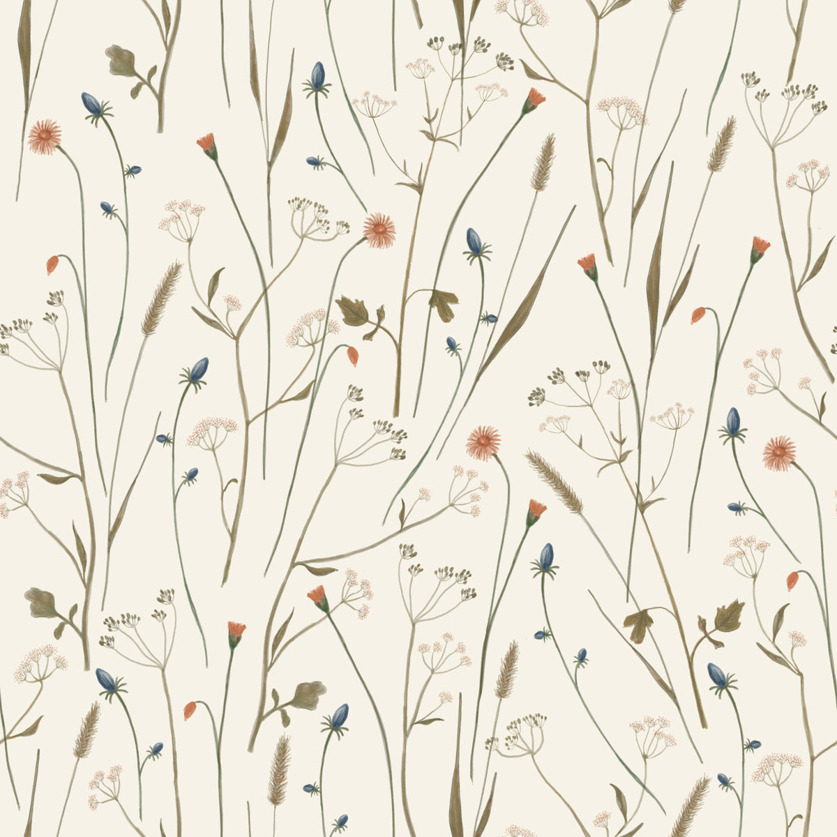 Homeland Floral Winter Wallpaper⁠ in your room — zoomed