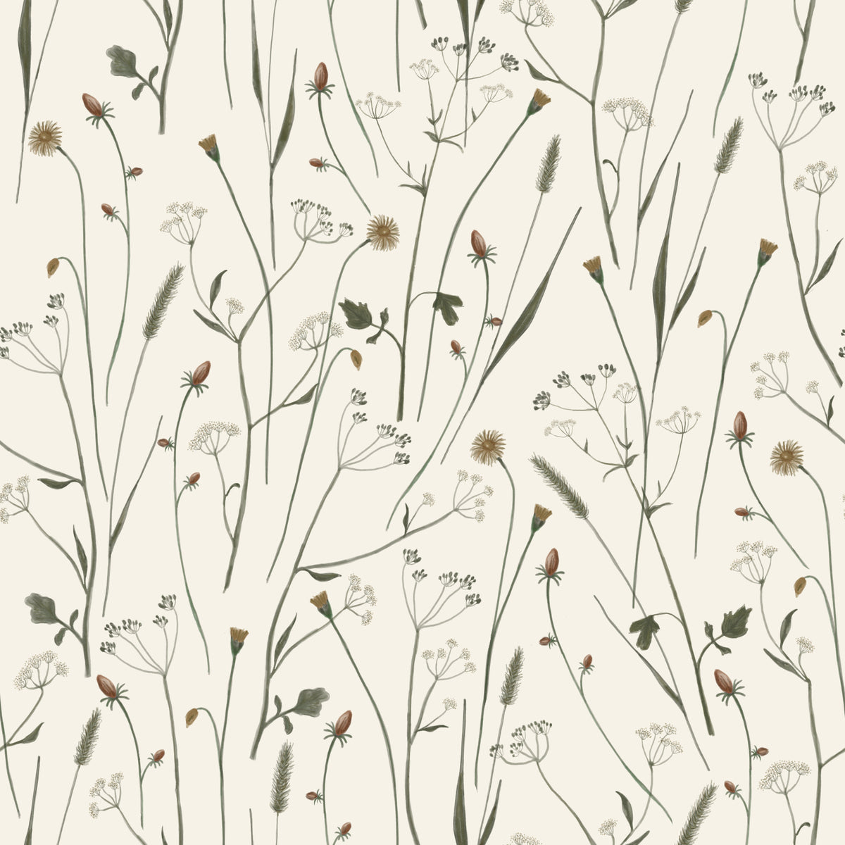 Homeland Floral Muted Wallpaper⁠ in your room — zoomed
