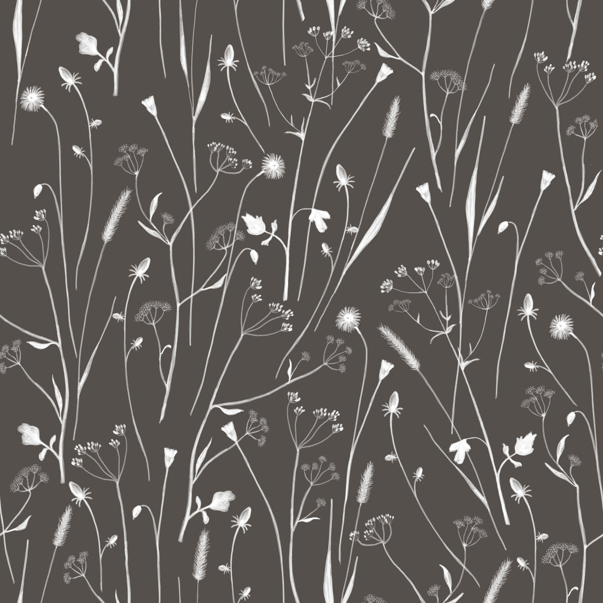 Homeland Floral Silhouette Wallpaper⁠