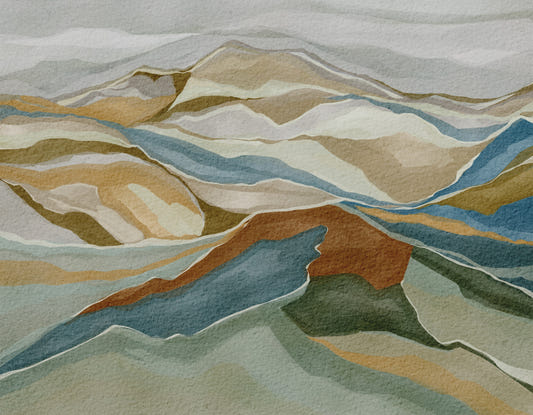 Mountain peaks Wall Mural