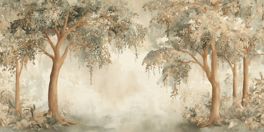 Willow Dreams – Forest Green Wall Mural