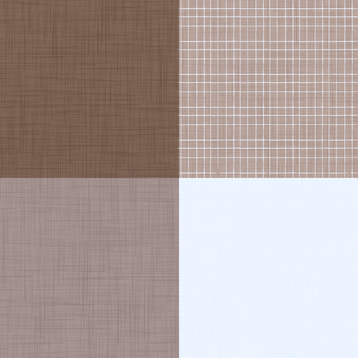Gingham Mocha Borwn Linen Texture Country  Wallpaper⁠