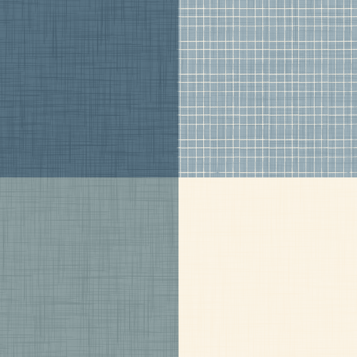 Gingham Dusty Blue Linen Texture Country  Wallpaper⁠